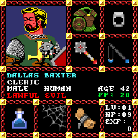 Dallas Baxter is a Players Guild Genesis Series Adventurer #1768