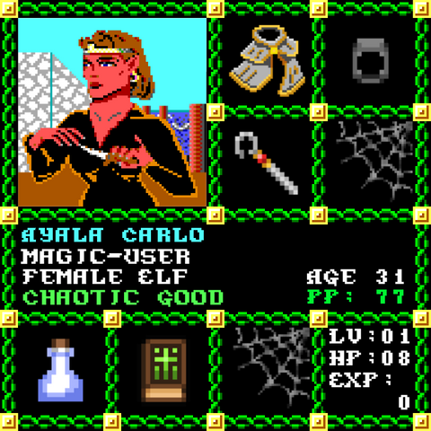 Ayala Carlo is a Players Guild Genesis Series Adventurer #1770