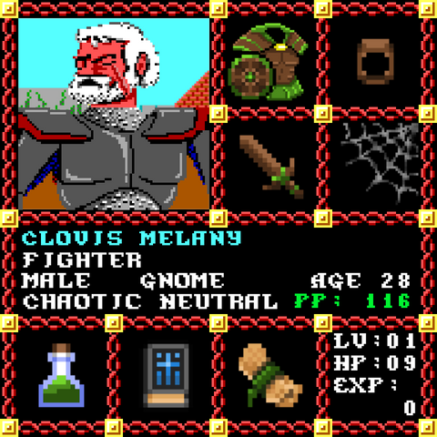 Clovis Melany is a Players Guild Genesis Series Adventurer #1776
