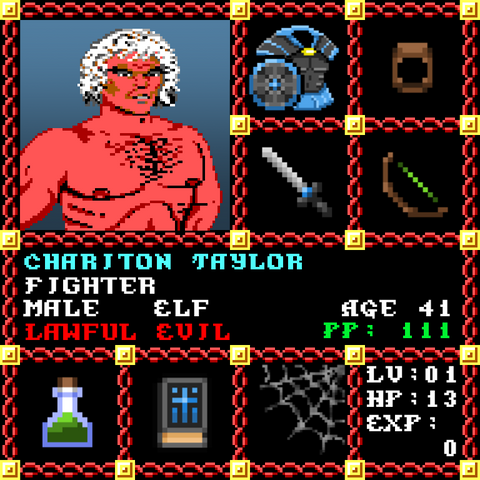 Chariton Taylor is a Players Guild Genesis Series Adventurer #1796