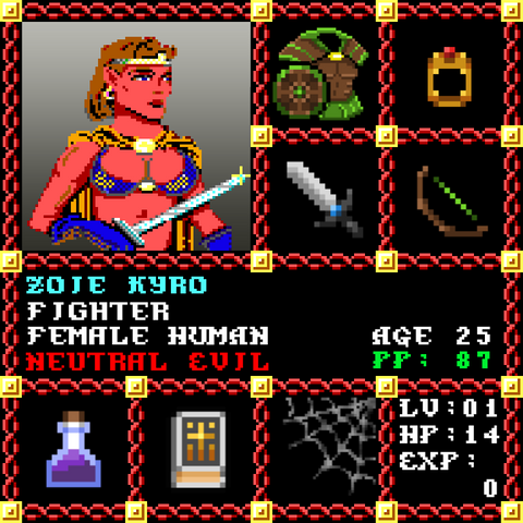 Zoie Kyro is a Players Guild Genesis Series Adventurer #1840