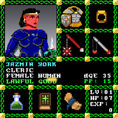 Jazmin York is a Players Guild Genesis Series Adventurer #1843