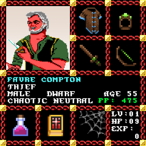 Favre Compton is a Players Guild Genesis Series Adventurer #1865