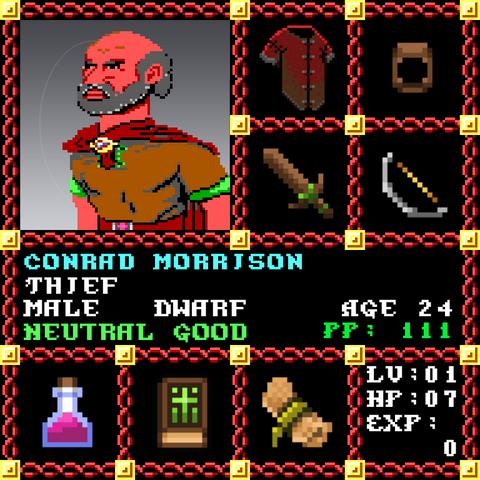 Conrad Morrison is a Players Guild Genesis Series Adventurer #1871