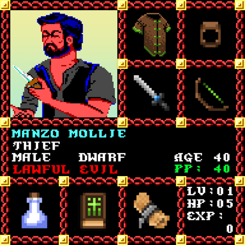 Manzo Mollie is a Players Guild Genesis Series Adventurer #1877