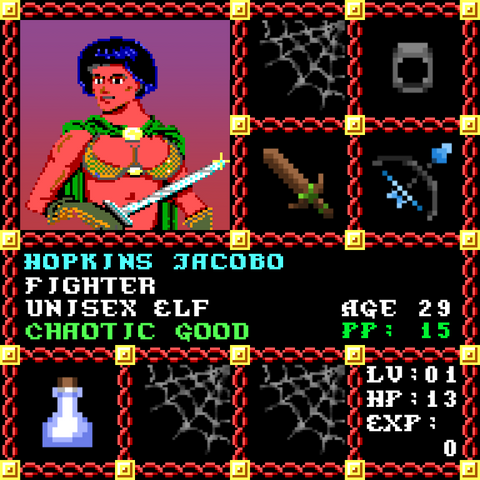 Hopkins Jacobo is a Players Guild Genesis Series Adventurer #1878