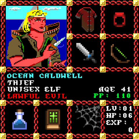 Ocean Caldwell is a Players Guild Genesis Series Adventurer #1883