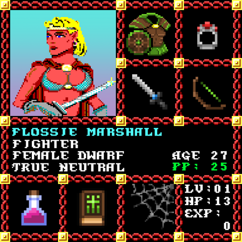 Flossie Marshall is a Players Guild Genesis Series Adventurer #1912