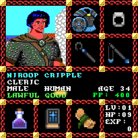 Niroop Cripple is a Players Guild Genesis Series Adventurer #1917