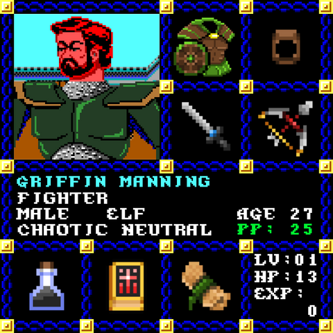 Griffin Manning is a Players Guild Genesis Series Adventurer #1920