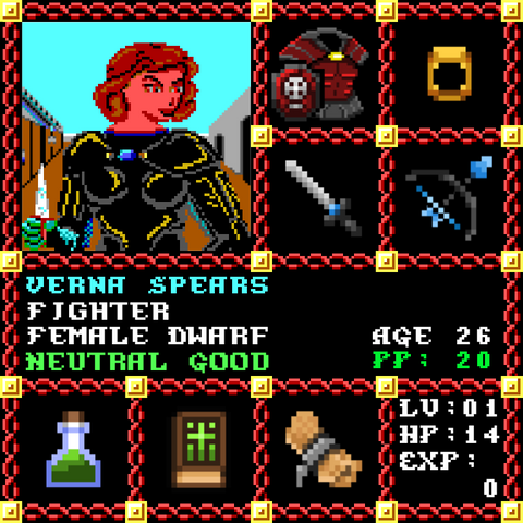 Verna Spears is a Players Guild Genesis Series Adventurer #1923