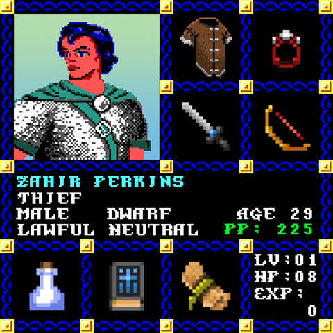 Zahir Perkins is a Players Guild Genesis Series Adventurer #1929