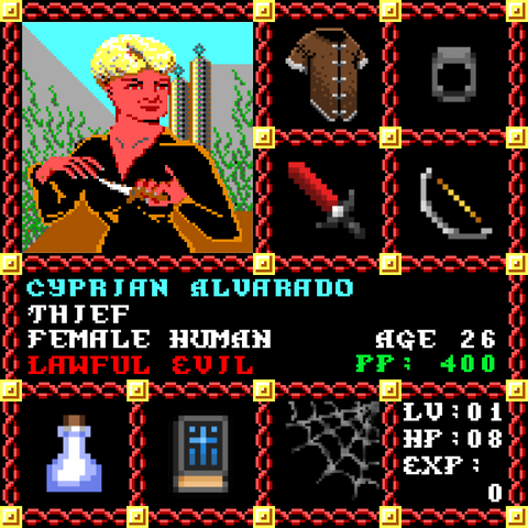 Cyprian Alvarado is a Players Guild Genesis Series Adventurer #1933