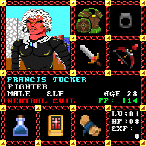 Francis Tucker is a Players Guild Genesis Series Adventurer #1943