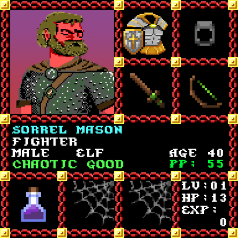 Sorrel Mason is a Players Guild Genesis Series Adventurer #1944