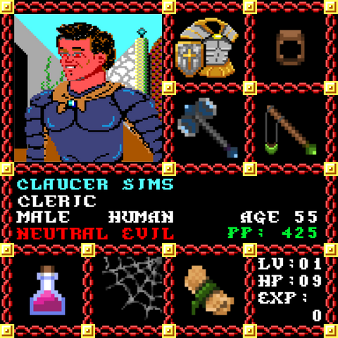 Claucer Sims is a Players Guild Genesis Series Adventurer #1949