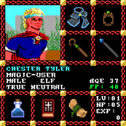 Chester Tyler is a Players Guild Genesis Series Adventurer #1956
