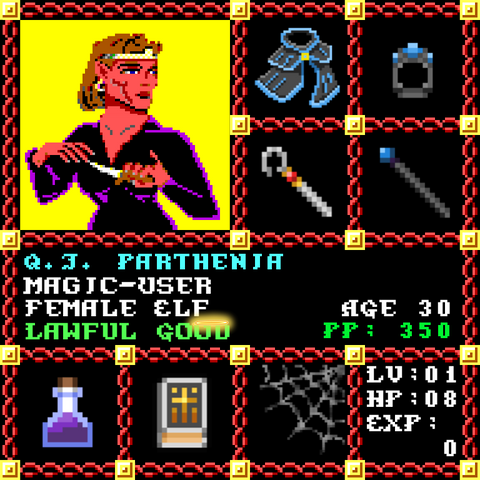 QJ Parthenia is a Players Guild Genesis Series Adventurer #1960