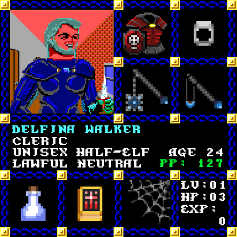 Delfina Walker is a Players Guild Genesis Series Adventurer #1962