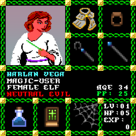 Harlan Vega is a Players Guild Genesis Series Adventurer #1983