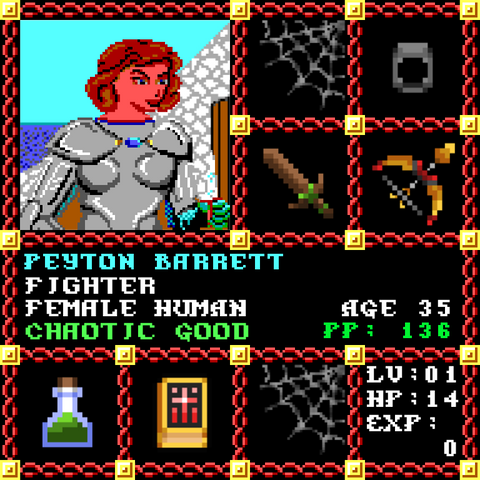 Peyton Barrett is a Players Guild Genesis Series Adventurer #1990