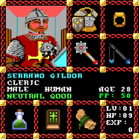 Serrano Gildor is a Players Guild Genesis Series Adventurer #1997