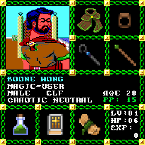 Boone Wong is a Players Guild Genesis Series Adventurer #1999