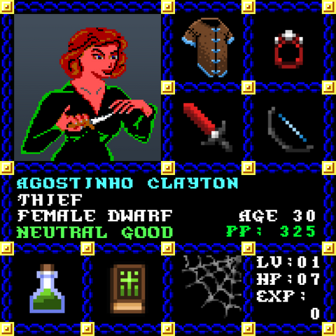 Agostinho Clayton is a Players Guild Genesis Series Adventurer #0693