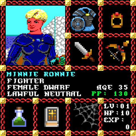 Minnie Ronnie is a Players Guild Genesis Series Adventurer #0846