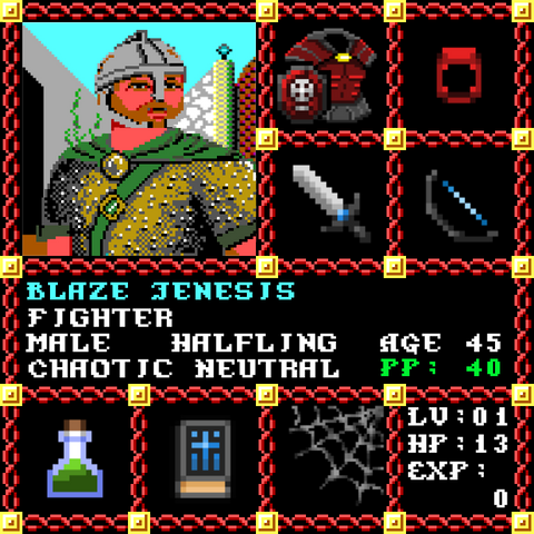 Blaze Jenesis is a Players Guild Genesis Series Adventurer #0855