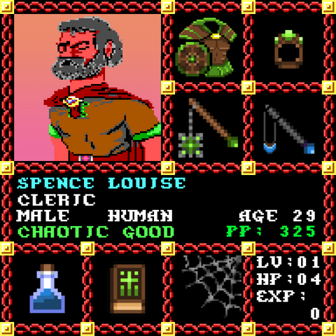Spence Louise is a Players Guild Genesis Series Adventurer #0856