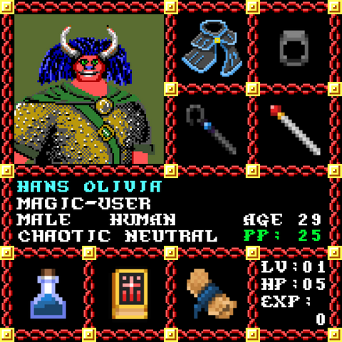 Hans Olivia is a Players Guild Genesis Series Adventurer #0857
