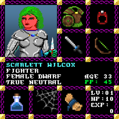 Scarlett Wilcox is a Players Guild Genesis Series Adventurer #0870
