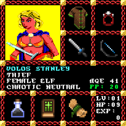 Volos Stanley is a Players Guild Genesis Series Adventurer #0877