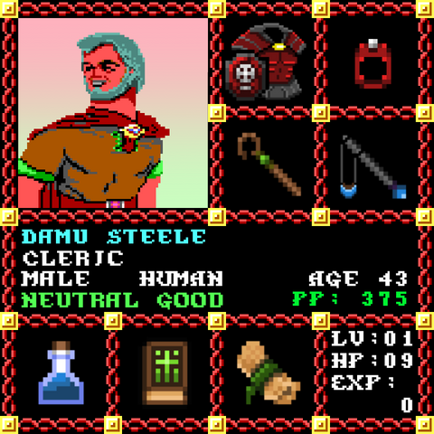 Damu Steele is a Players Guild Genesis Series Adventurer #0880