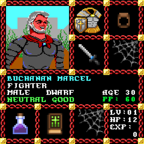 Buchanan Marcel is a Players Guild Genesis Series Adventurer #0883