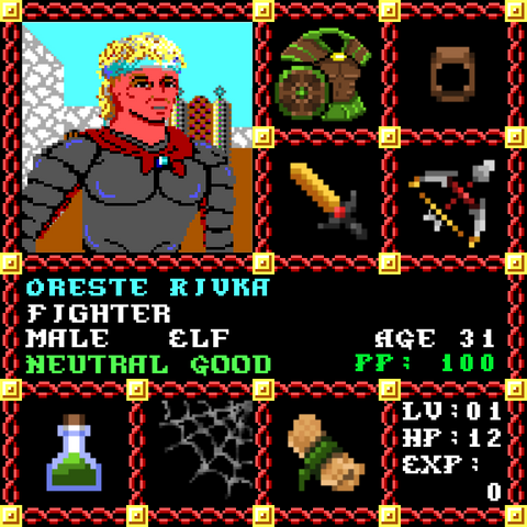 Oreste Rivka is a Players Guild Genesis Series Adventurer #0885