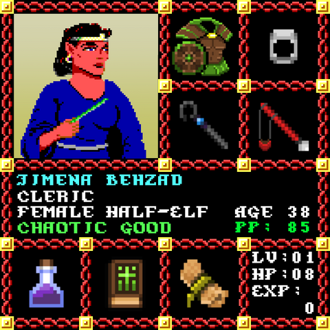 Jimena Behzad is a Players Guild Genesis Series Adventurer #0887
