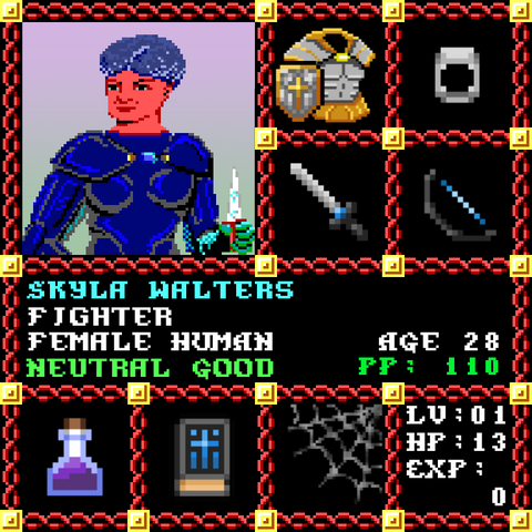 Skyla Walters is a Players Guild Genesis Series Adventurer #0888