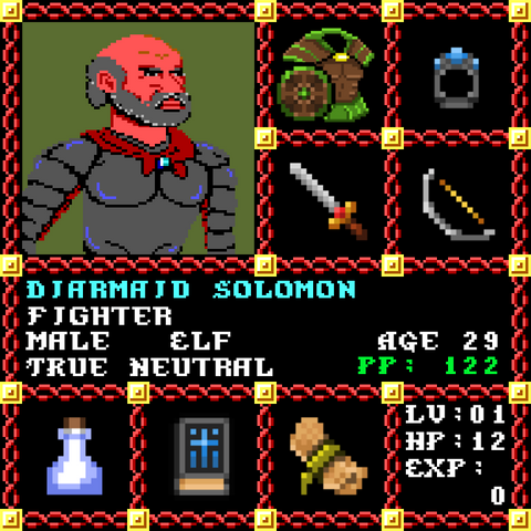 Diarmaid Solomon is a Players Guild Genesis Series Adventurer #0893