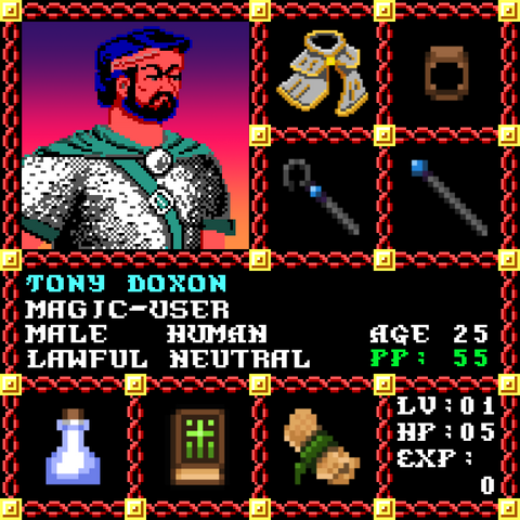Tony Doxon is a Players Guild Genesis Series Adventurer #0896