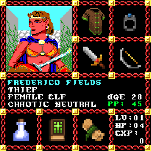 Frederico Fields is a Players Guild Genesis Series Adventurer #0897