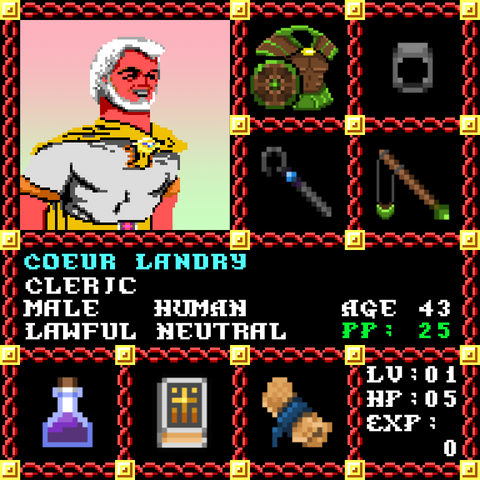 Coeur Landry is a Players Guild Genesis Series Adventurer #0915