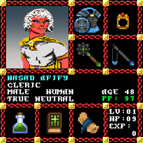 Hasad Afify is a Players Guild Genesis Series Adventurer #0923