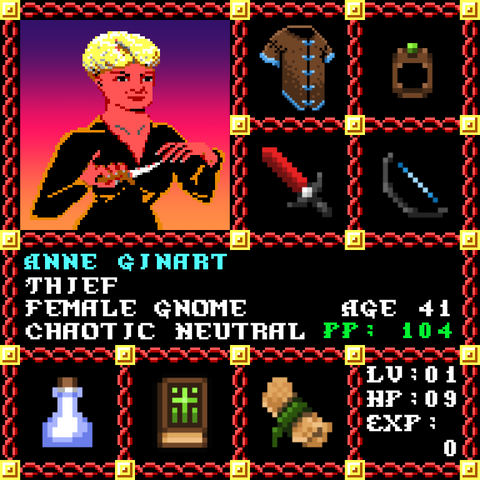 Anne Ginart is a Players Guild Genesis Series Adventurer #0937
