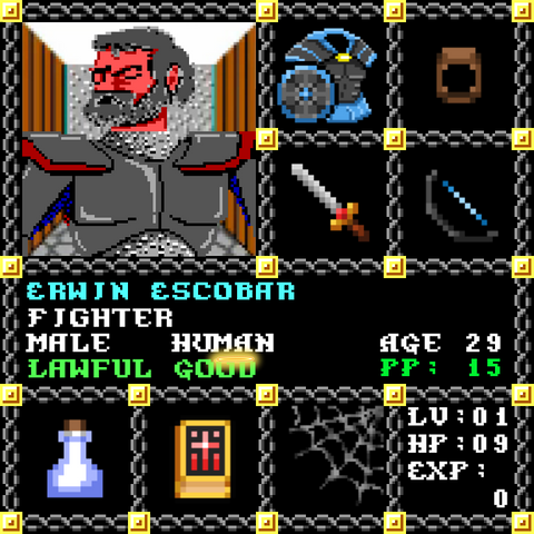 Erwin Escobar is a Players Guild Genesis Series Adventurer #0942