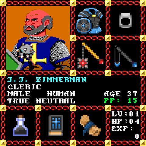 JJ Zimmerman is a Players Guild Genesis Series Adventurer #0944