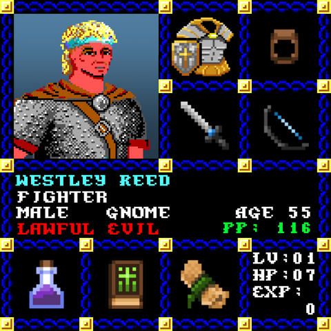 Westley Reed is a Players Guild Genesis Series Adventurer #0947