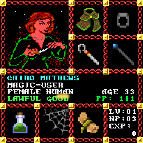 Cairo Mathews is a Players Guild Genesis Series Adventurer #0950