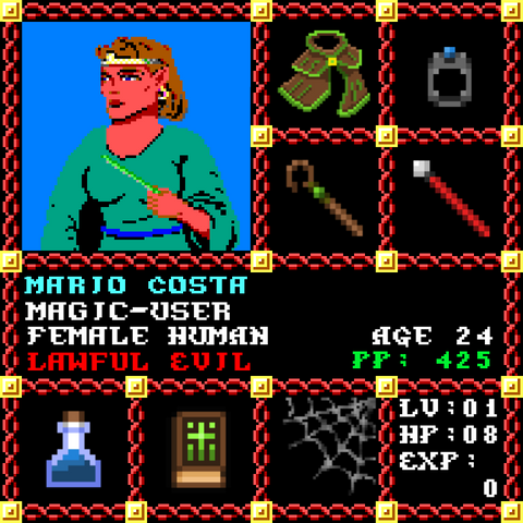 Mario Costa is a Players Guild Genesis Series Adventurer #0954